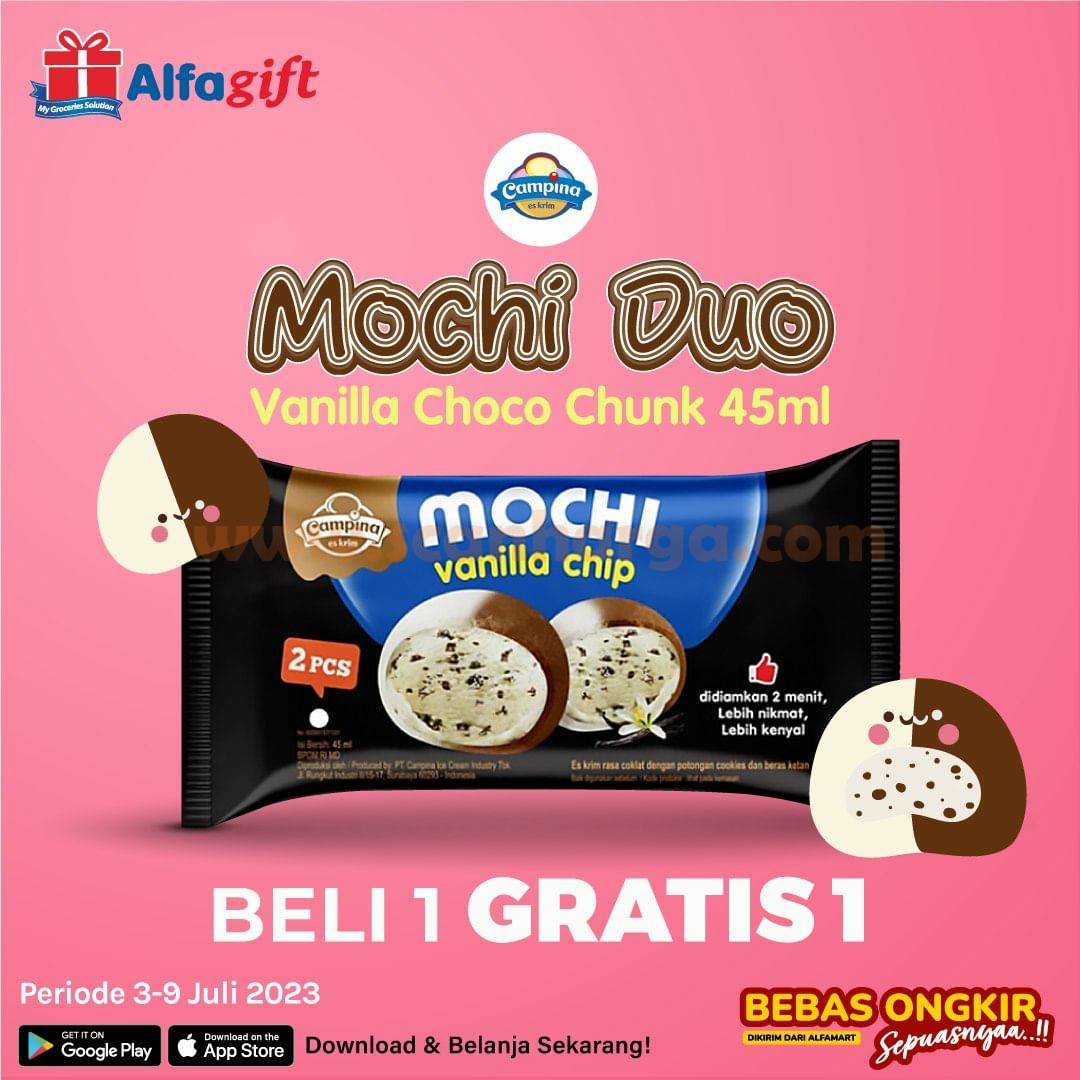 PROMO ALFAMART ALFAGIFT CAMPINA MOCHI DUO - BELI 1 GRATIS 1